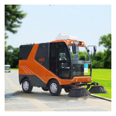 China Hotels hot sale diesel power machine truck street floor vacuum cleaning outdoor rotary road sweepers for street for sale