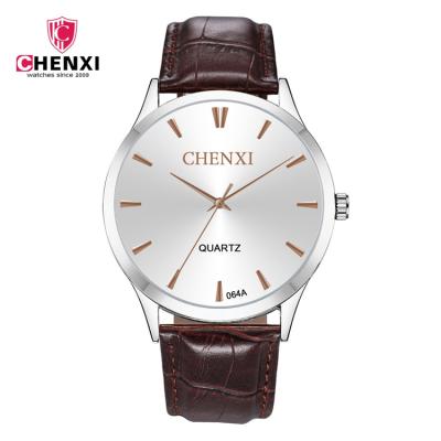 China 2021 CHENXI 064A quality analog quartz quality simple classic man leather brand new watch water resistant 2021 CHENXI 064A for sale