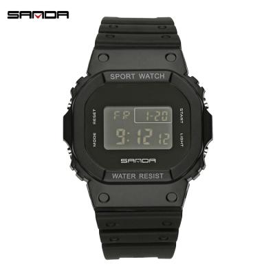 China 2021 SANDA 293 Fashion Wrist Digital Alarm Clock Luminous Waterproof Watch for sale