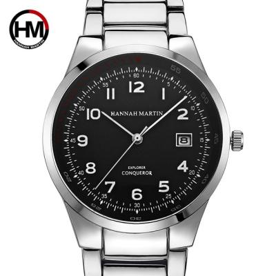 China HANNAH MARTIN HM-1757 Brand Watch Automatic Single Date Analog Quartz For Man Stainless Steel Cheap Price Mens Branded Watches for sale