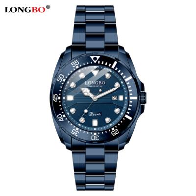 China Longbo 80795 Automatic New Arrival Date Steel Mens Watch Scale Waterproof Quartz Luxury Watches 2020 for sale