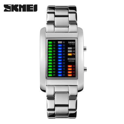 China 2021 SKMEI 1103 Automatic Date 50M LED Digital Waterproof Wristwatches Brand Men Luxury Creative Watches for sale