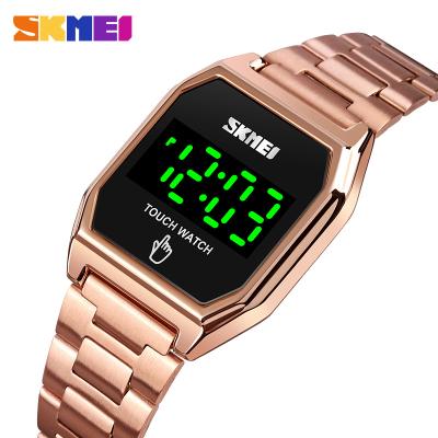 China 2021 Alarm Skmei 1679 Touch Screen Mens LED Watch Water Resist Square Luminous Functional Digital Watches for sale