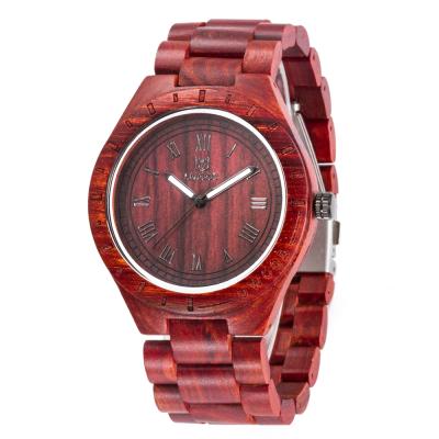 China Water Resistant 2021 Stylish UWOOD Watches Men Erkek Saati Wooden Kol Clock Synchronize Quartz Watch In Wooden Gift Box for sale