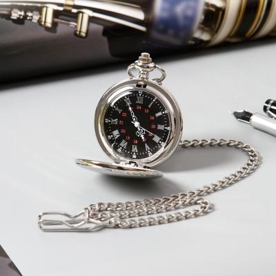 China GOHUOS Steampunk Pocket Watches Antique Unique Smooth Logo Pocket Watches Fashion Silver Custom Wristwatches Men for sale