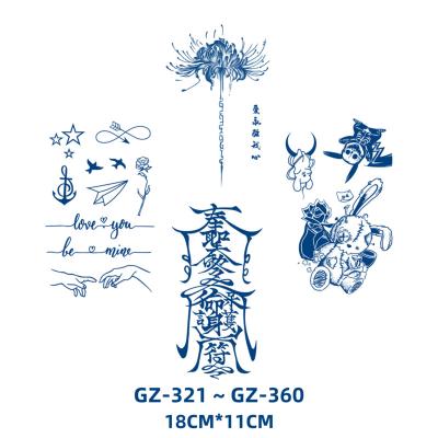 China Temporary lasts at 15 days; More than 2000 designs; Waterproof Temporary Tattoo Sticker; magic tattoo for sale