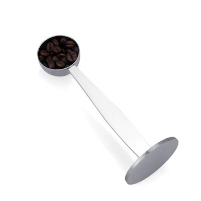 China Amazon Sustainable Products Tea Scoop Ground Coffee Tamper Stainless Steel Silver Teaspoon for sale