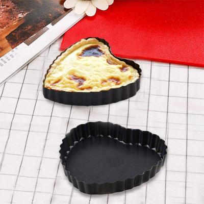 China Sustainable Bakeware Tools Microwave Heart Shape Pizza Cake Pans For Making Nonstick for sale