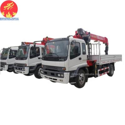 China TRUCK CRANE Good Brand Qing Ling FTR 8ton 10ton Articulation Boom Hydraulic Crane Truck For Sale for sale