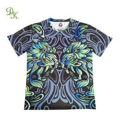 China Anti-pilling Sublimated Mens T Shirts Custom Printing 100% Polyester for sale