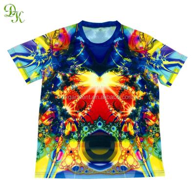 China Anti-pilling Custom Design Sublimation T Shirts 100% Polyester for sale