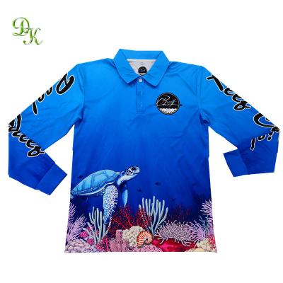 China Antibacterial Sublimated Printed Long Sleeves Pelagic Fishing Shirt for sale