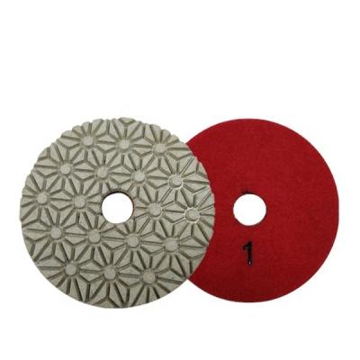 China 3 Step Polishing New Wet Or Dry 3 Step Diamond Polishing Pads Design For Granite Marble Quartz for sale