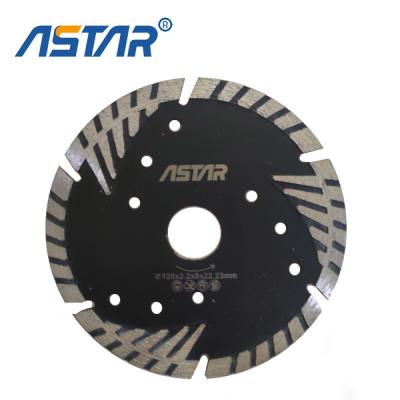 China Multi point turbo diamond blade for stone cutting for sale