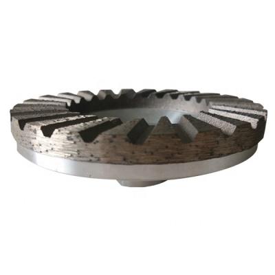 China Diamond Turbo Aluminum Grinding Cup Deburring Wheel For Floor Grinding for sale