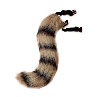 China 2023 eco-friendly new hot sale fashion fox fur tail with adjustable curvature for fox cosplay tail with adjustable belt for sale