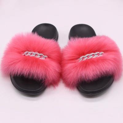 China Factory direct wholesale fashion trend women's slippers faux fur slippers faux fur slippers for sale