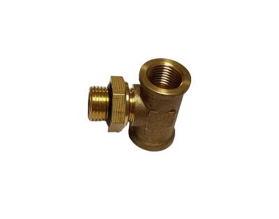 China Brass Customized Metal Casting Accessories Small Hardware Parts Adjustable Tee Tee for sale