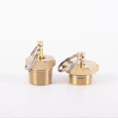 China Brass Custom Laundry Machinery Spares Drain Valve Electrical Parts Brass Drain Valve Fittings for sale