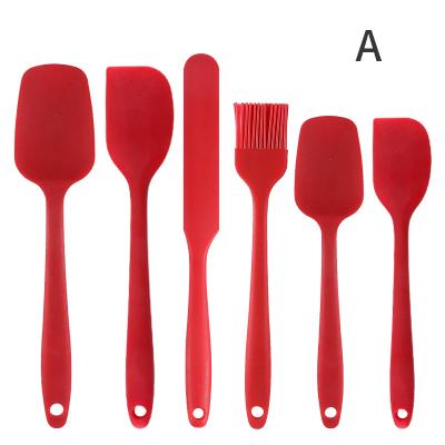 China Viable China Factory Custom Wholesale Kitchen Set Silicone Baking Spatula for sale