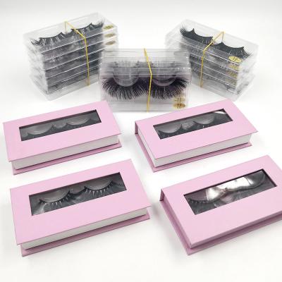 China 25-30 Eyelashes Wholesale Mink Eyelashes Vendor False Mink 5D Mink Eyelashes Periods for sale