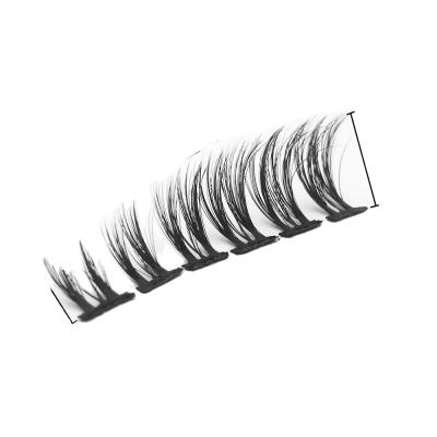 China 25-30 Times Vegan Eyelash Private Label Silk Or Glue For Eyelash Segment Synthetic Fiber Eyelash for sale