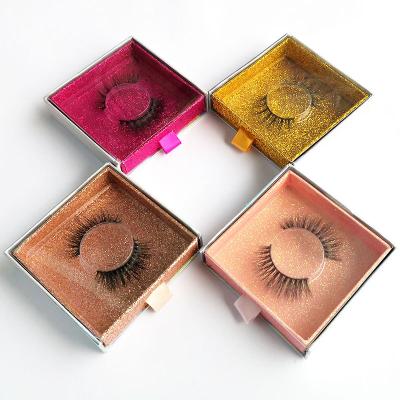 China 25-30 Cases Luxury New 5d Eyelashes Three Pairs Logo Magnetic Eyelashes False Silk for sale