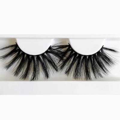 China 25-30 Times 3 Pairs Faux Mink Eyelashes Eyelash Vendor Customized Boxes Silk Wick 5D Synthetic Mink Eyelashes for sale