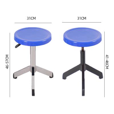 China (Height)Hydraulic Swivel Adjustable Metal Stools Height Adjustable Round Bar Chair Plastic Cheap Rolling Stools for sale