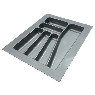 China 480*390*50mm Gray Modern Plastic Restaurant Drawer Viable Cutlery Tray Organizer in Buffet for sale