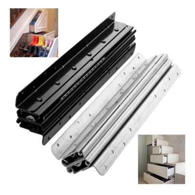 China Modern Load 120KG Drawer Slides Heavy Duty Hidden Full Extension Bottom Install Frame Drawer Slide for sale