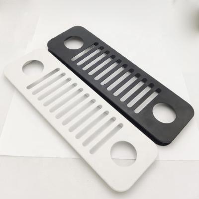 China Modern Plastic Double Hole Ventilation Grill Vent Louvered Hole Covers For Wardrobe Shoe Cabinet Cupboard for sale