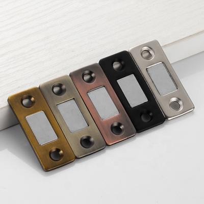 China Modern Modern Stainless Steel Cabinet Door Magnetic Hook With Double Sided Adhesive Tape Screws for sale