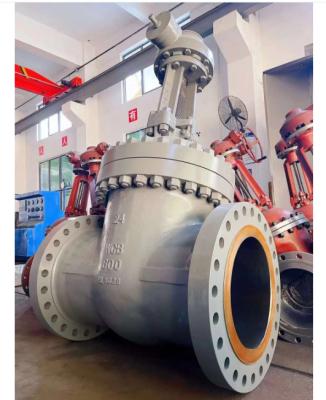 China High Pressure Gas Gate Valve API 600 Steel Metal Seated Rising Stem / Stainless Steel Wcb CF8 Lcc Flanged Industrial Gate Valve for sale