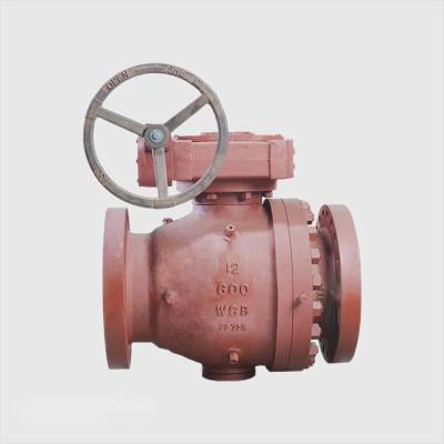 China General industrial cost effective factory price 600LB 12inch Api Stainless Steel WCB turbine fixed ball valve made in China for sale