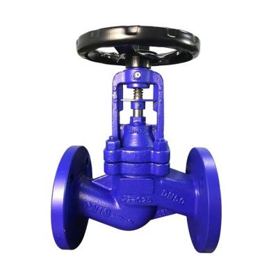 China General High Temperature Oil Seal Dual Steam Thermal Manual Operated Cast Iron 301 304 Stainless Steel 316 Bellows Seal Globe Valve for sale