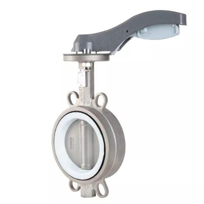 China dn500 pn16 general wafer end water control butterfly valve with worm gear for sale