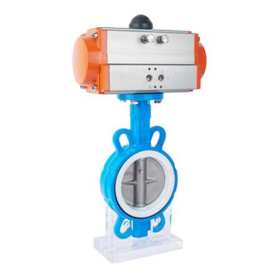 China General Pneumatic Actuators Butterfly Valve Stainless Steel Air Control Wafer Type Butterfly Valve for sale