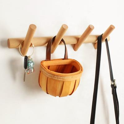 China Modern Durable Classic Durable Design Wall Mounted Modern Beech Cloth Coat Hat Hooks Hanger Bathroom Kitchen Towel Rack for sale