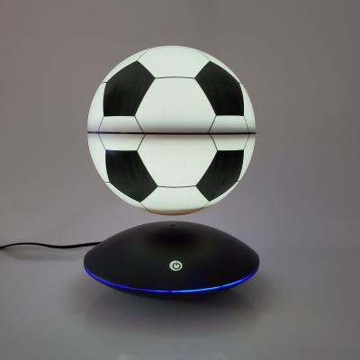 China Eclectic Levitating Soccer Kids Toys Creative Home Decoration LED Ball Table Floating Magnetic Football Gift Creative Lamp for sale