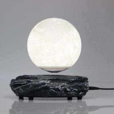 China HCNT Traditional Levitation 3D Printing Moon Light Meteorite Base Floating 6inch Cordless Moon Lamp for sale