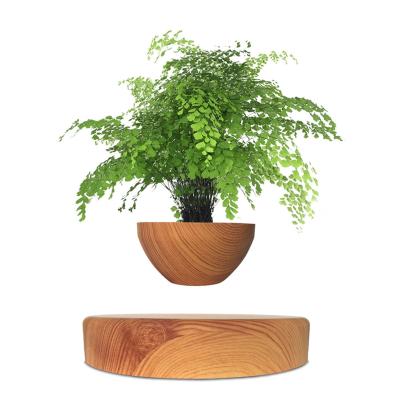 China Floating Cool Home Planter Magnetic Levitating Modern Air Bonsai Flower Pot Plant Pot Decor Christmas Gifts for sale