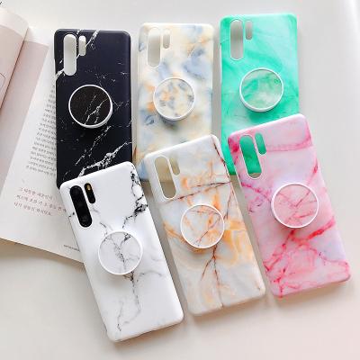 China Protector Cover Quality Phone Case Matte Marble Case For Huawei, For Huawei P30 pro/P30/P20 case cover with bracket for sale