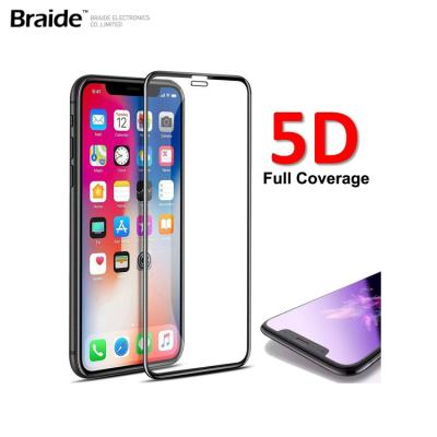 China Protection; 5D 9H Anti-scratch Screen Protector For Apple IPhone X Mobile Phone Tempered Glass for sale