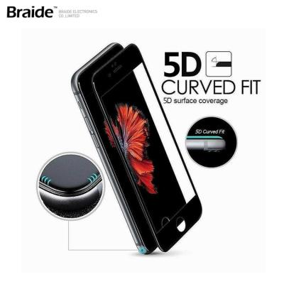 China Protection; Wholesale 5D 9H Anti-scratch Tempered Glass Protective Film For iPhone 7 Plus Screen Protector for sale