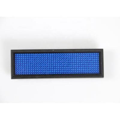 China Message Display Pin Led Name Badge Scrolling Portable Electronic Hot Sale All Language Messages for sale