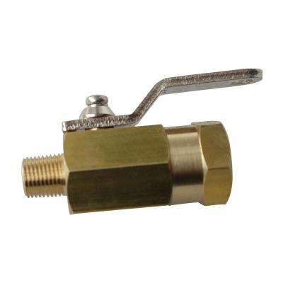 China General 1/8 Inch Female Pipe Thread Through 1/8Inch Male Pipe Thread Brass Ball Valve for sale