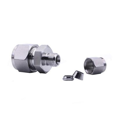 China Stainless SS 304 Type Barstock SS 304 316 Swagelok Double Ferrule Compression Tube Fitting Reducing Union Reducer Connector 6 8 10 12mm for sale