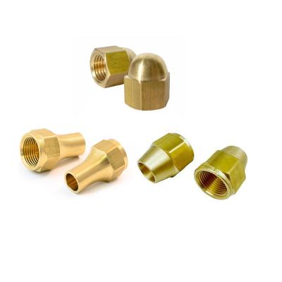 China Brass Spindle Brass Acorn Nut 1/8 3/16 1/4 5/16 3/8 1/2 5/8 3/4 7/8 Forged Brass Spindle Nut Short Spindle Nut Long for sale