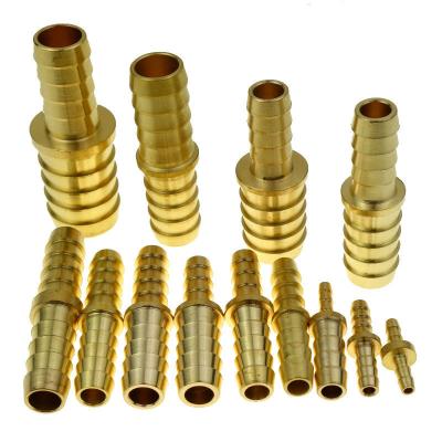 China Barb Hose Splicer Fitting Brass Brass 6 8 10 12mm 1/8 3/16 1/4 5/16 3/8 1/2 5/8 3/4 Gas Water Air Pipe Barb Mender Coupling for sale